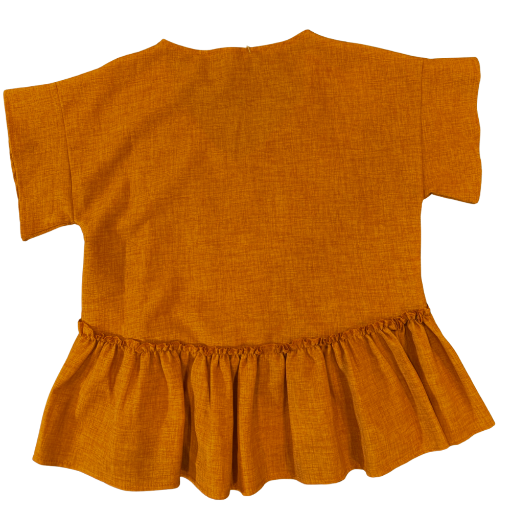 Blusa Peplum Terracota