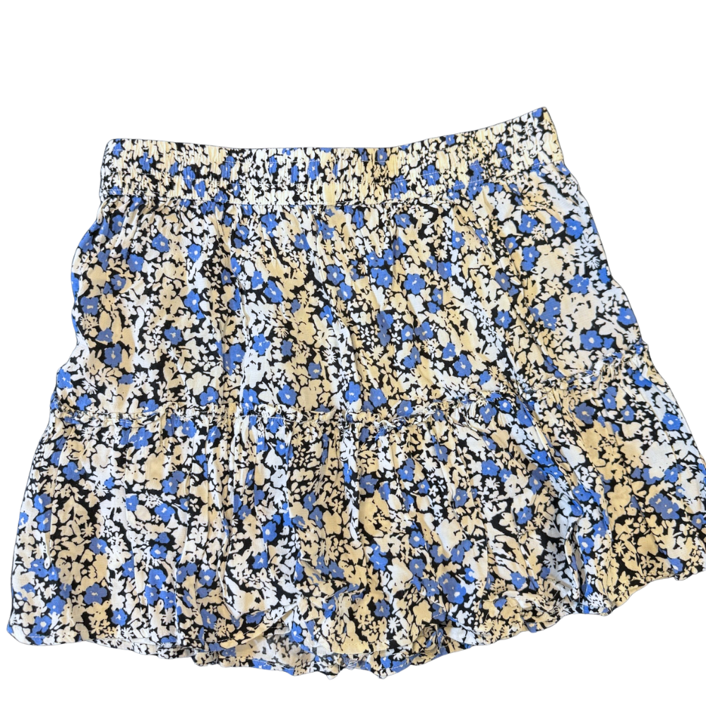Shorts flores azules