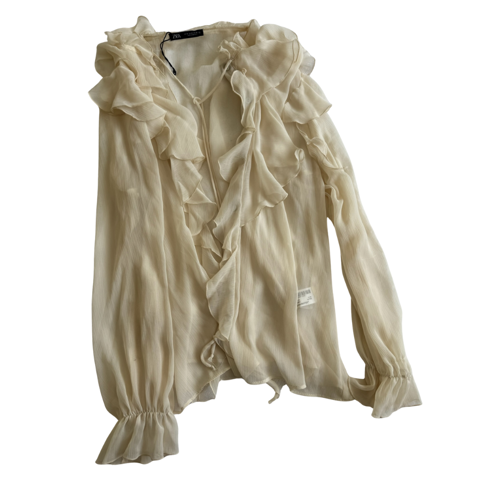 Blusa Cruda con Olanes