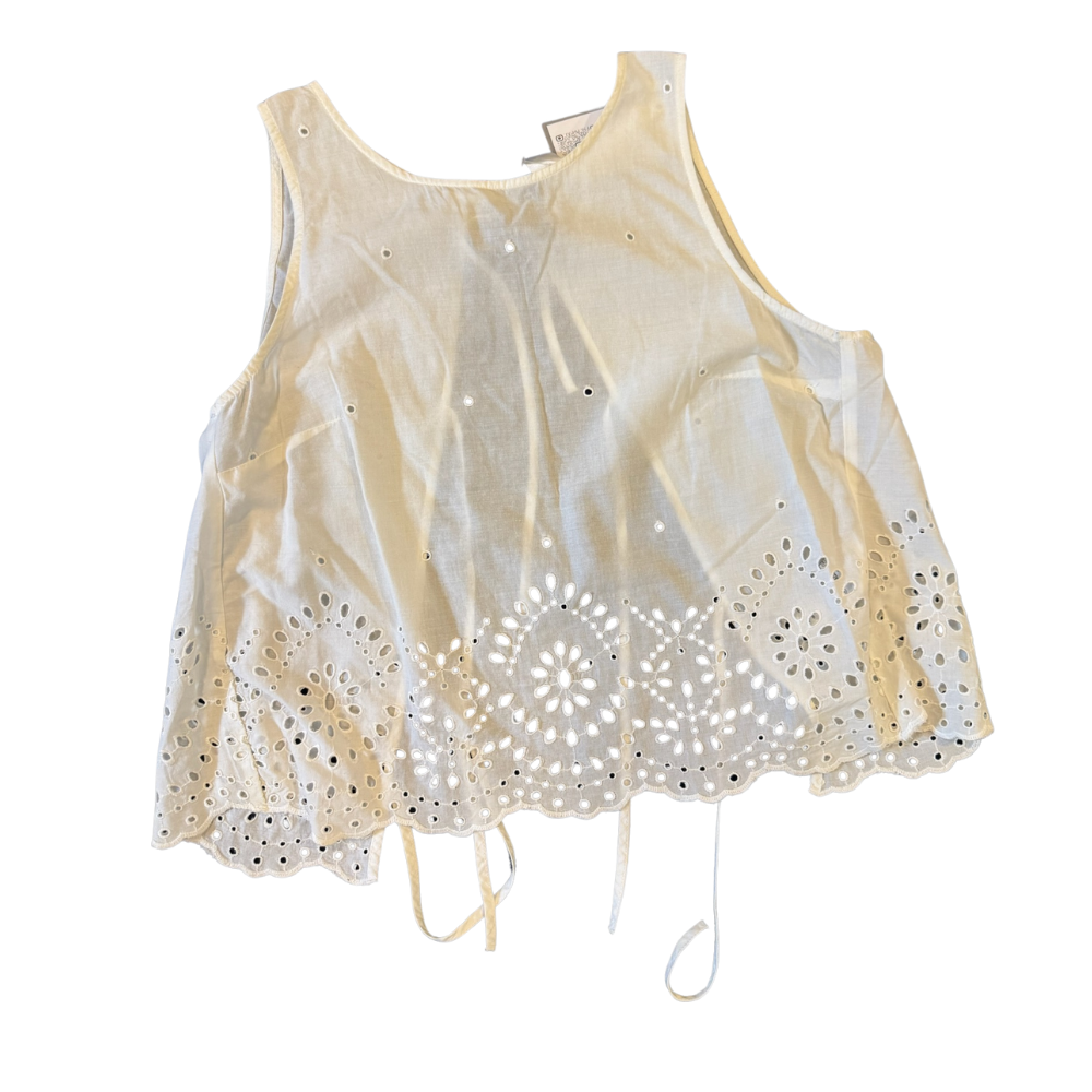 Blusa bordada de tirantes