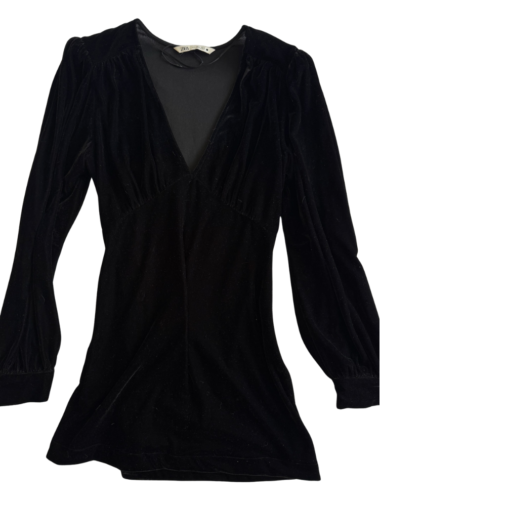 Vestido Velvet Noir