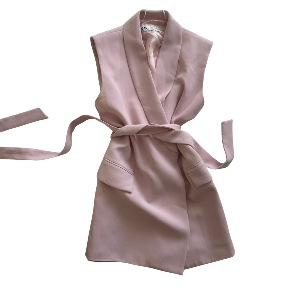 Chaleco rosa Zara