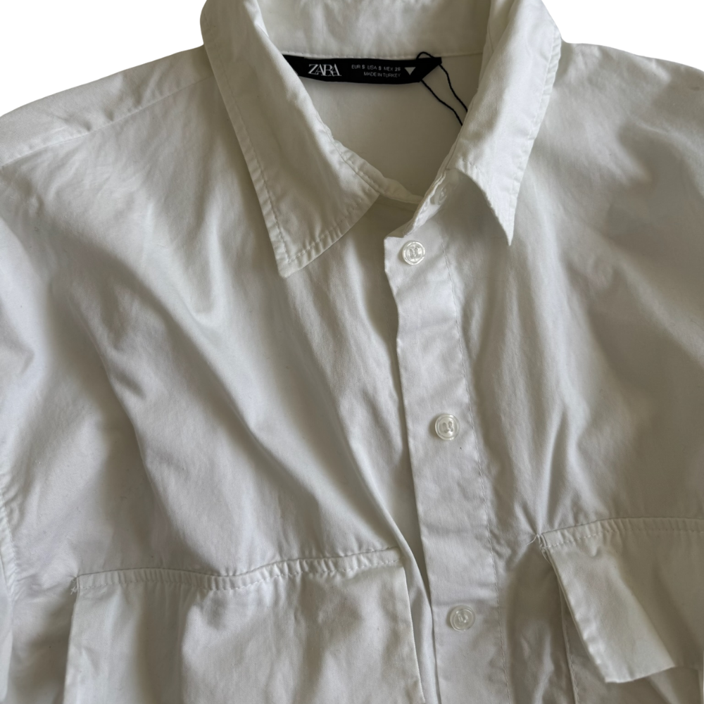Camisa Crop Blanca