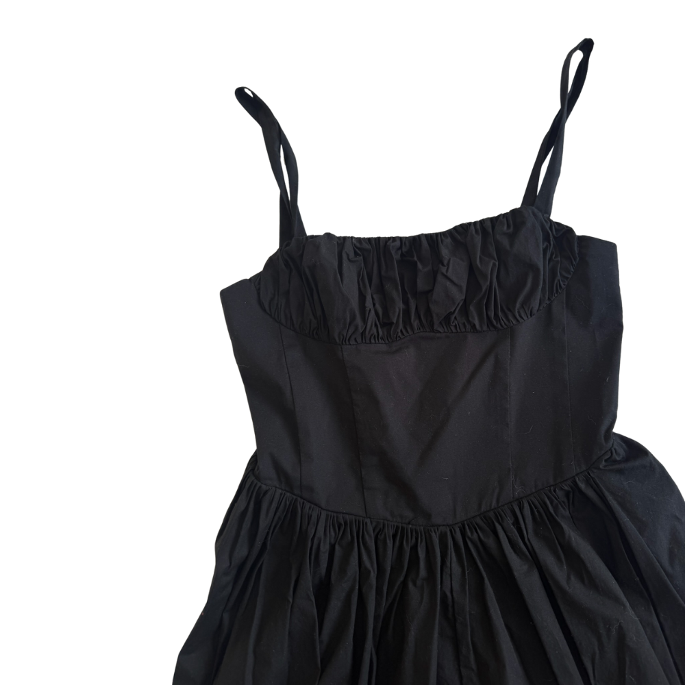 Vestido Mini Black Ruffle