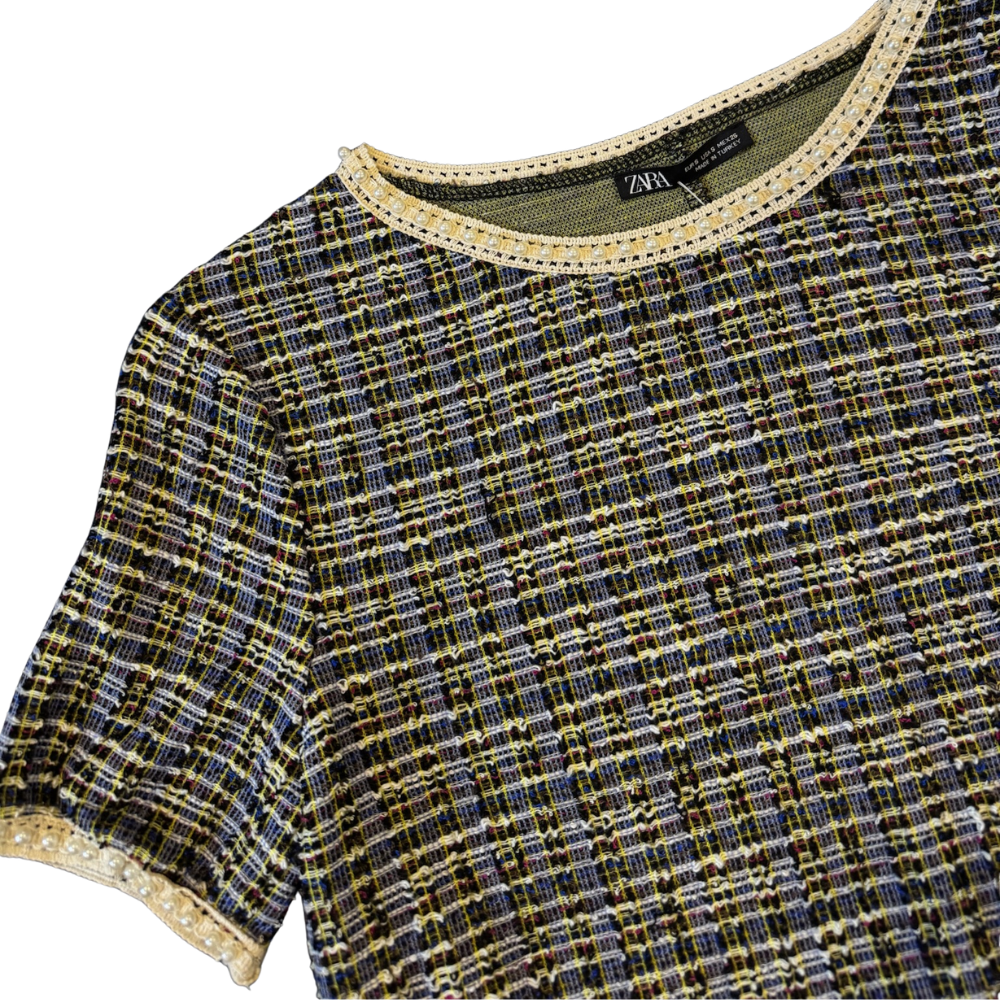 Blusa Zara Tweed