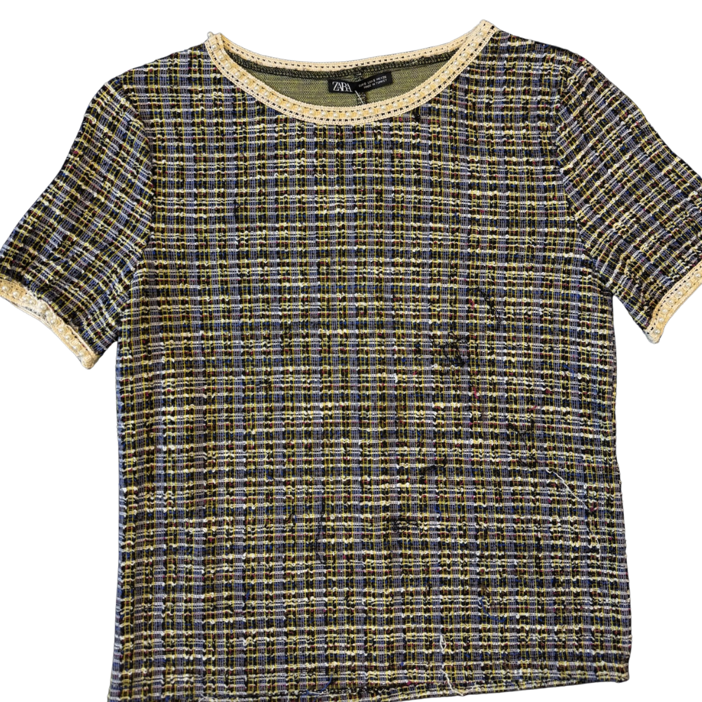 Blusa Zara Tweed