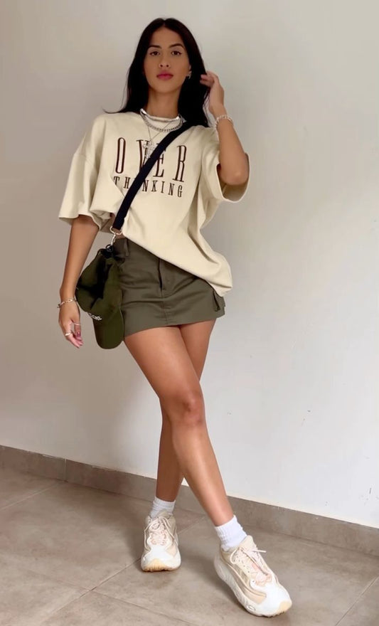 Falda Mini Verde Militar