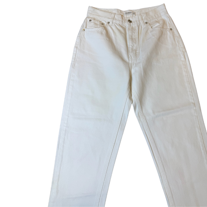 Mom jeans blancos