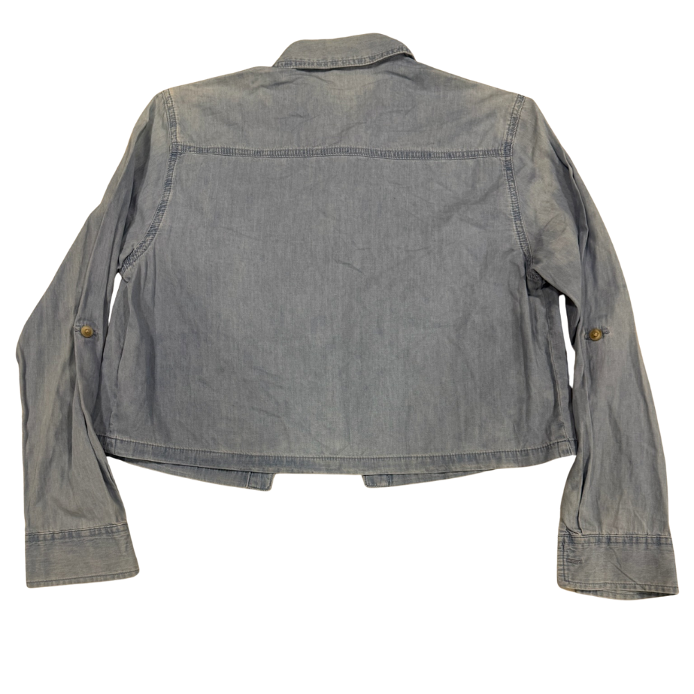 Camisa croptop denim