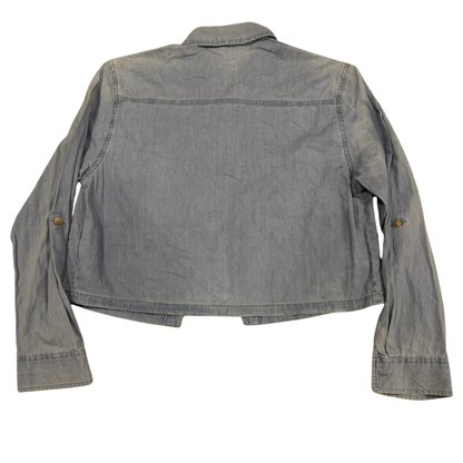 Camisa croptop denim