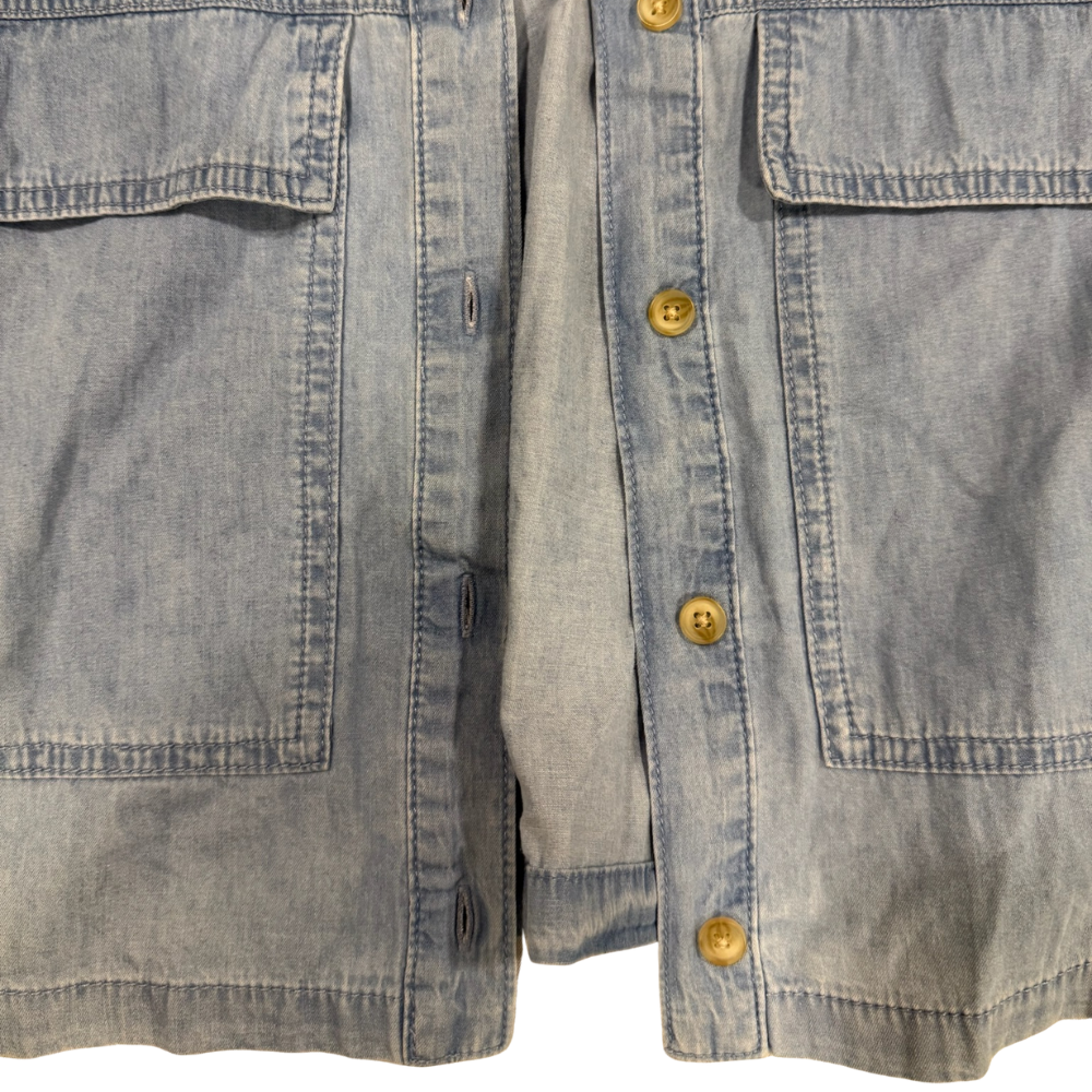 Camisa croptop denim