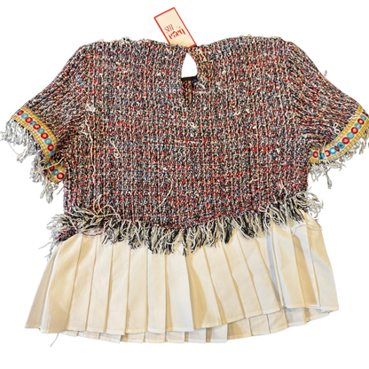 Blusa Zara Tweed Rojo