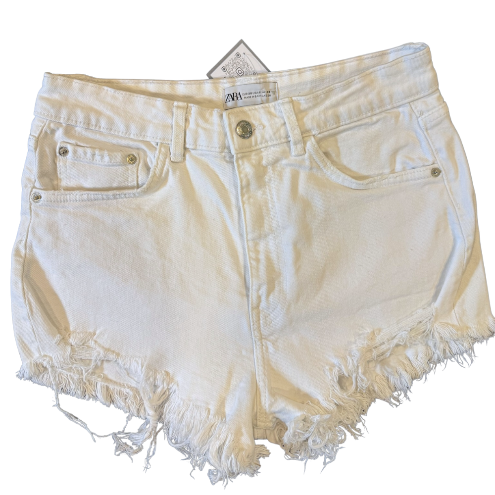 Shorts denim blanco
