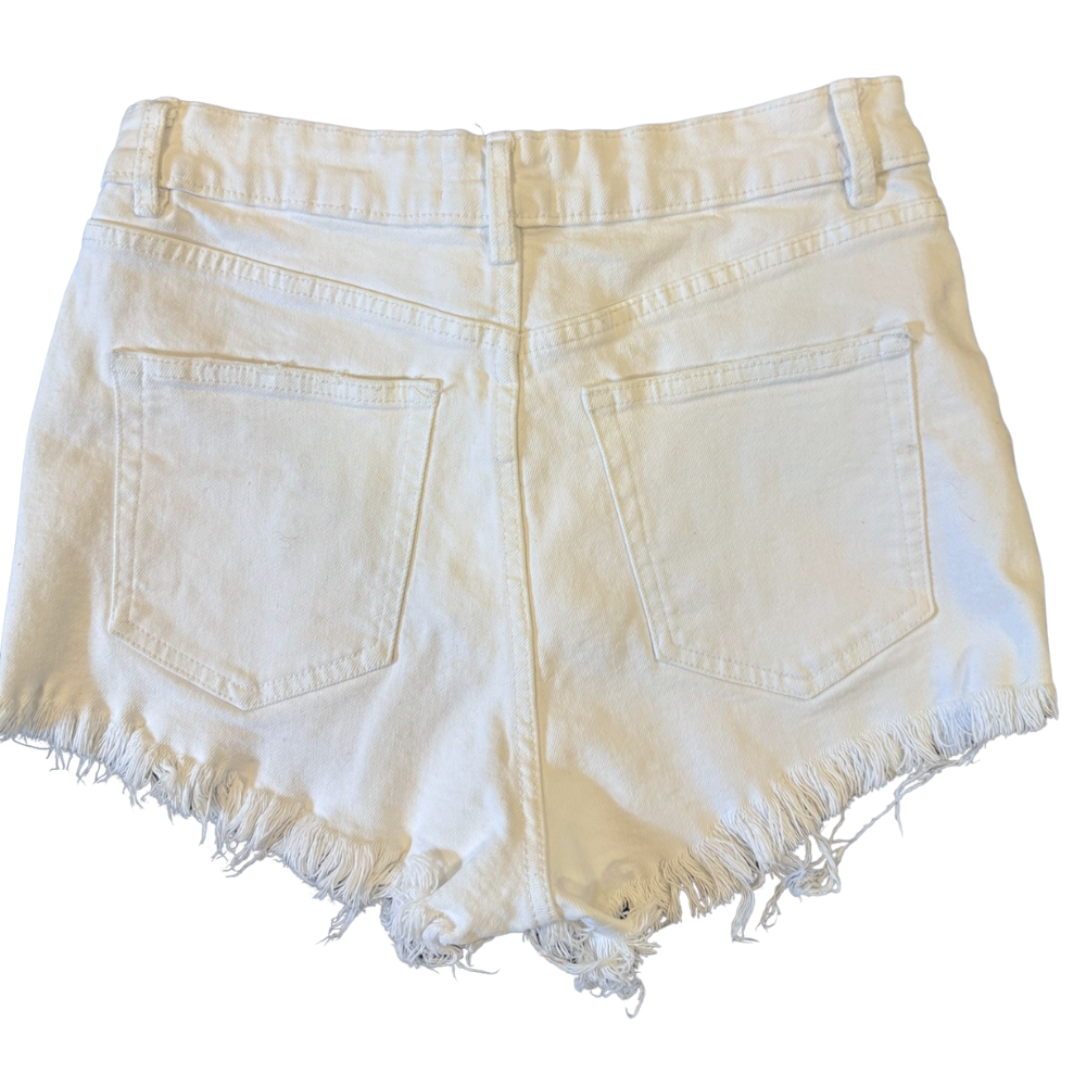 Shorts denim blanco