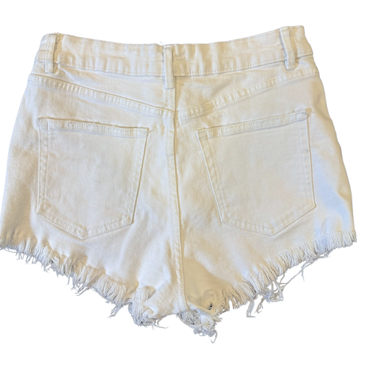 Shorts denim blanco