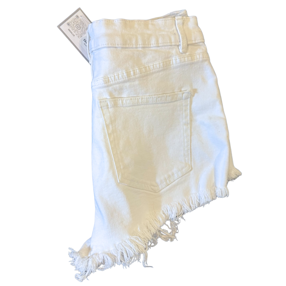 Shorts denim blanco