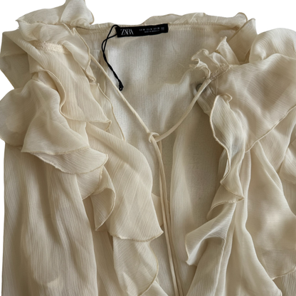 Blusa Cruda con Olanes