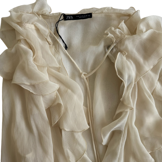 Blusa Cruda con Olanes