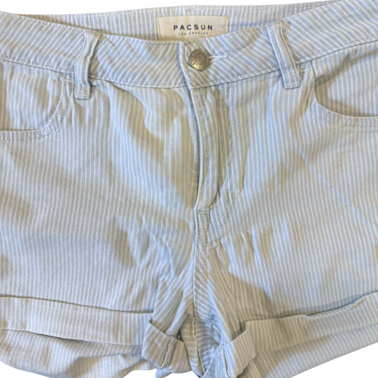 Shorts Rayas Azul Claro