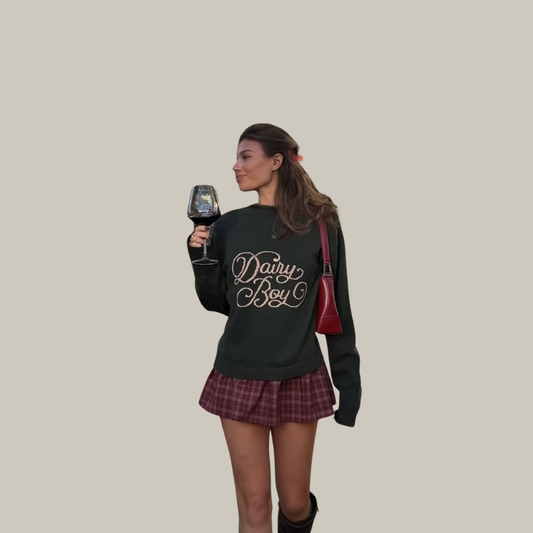 Skort patron rojo azul