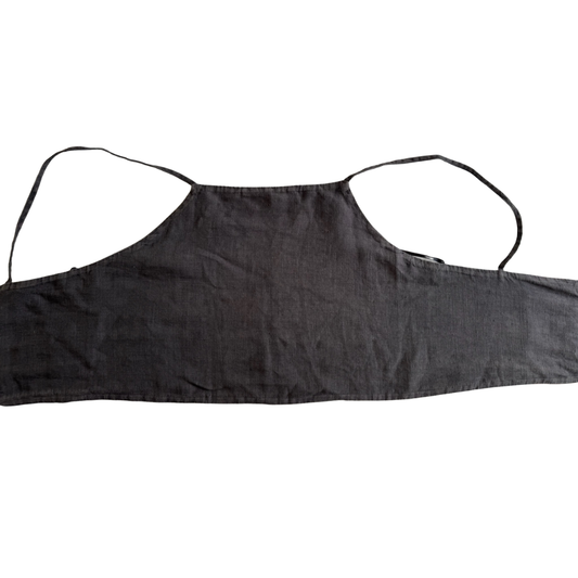 Top Lino Gris Obscuro