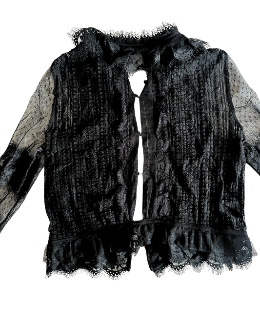 Blusa Wilfred de Encaje Negro
