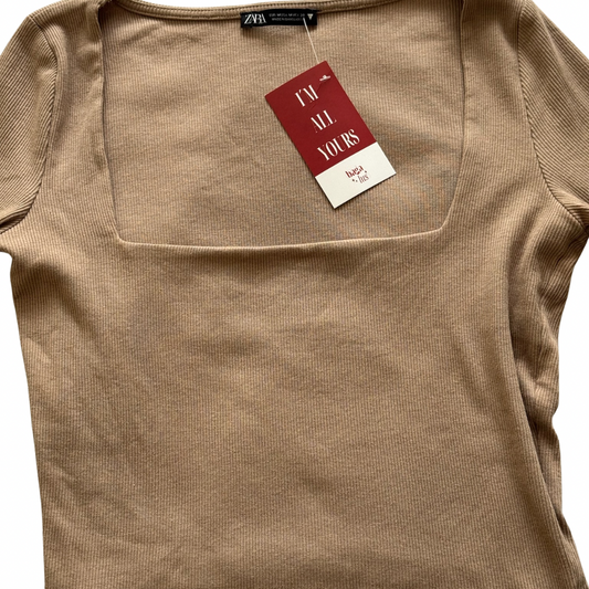Top cuello cuadrado