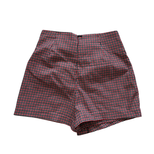 Skort patron rojo azul