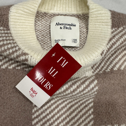 Suéter cuadros beige