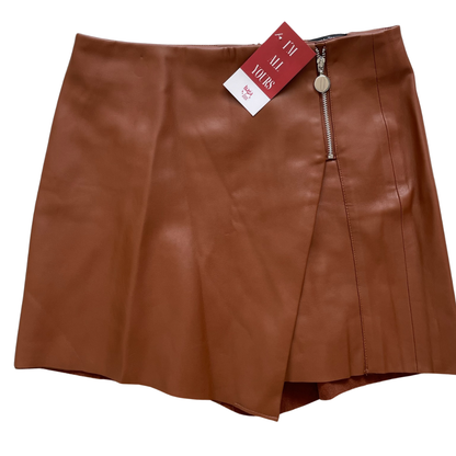 Skort Marrón cuero
