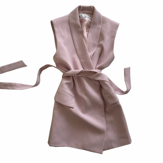 Chaleco rosa Zara