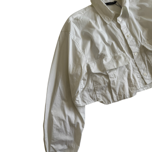 Camisa Crop Blanca