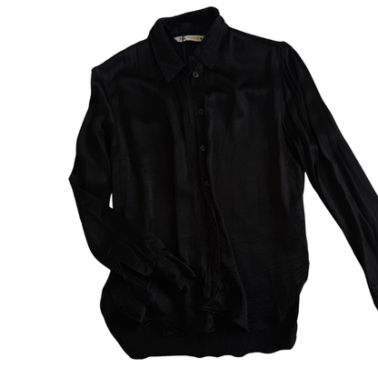 Camisa Satinada Negra