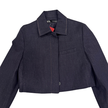 Croptop blazer denim