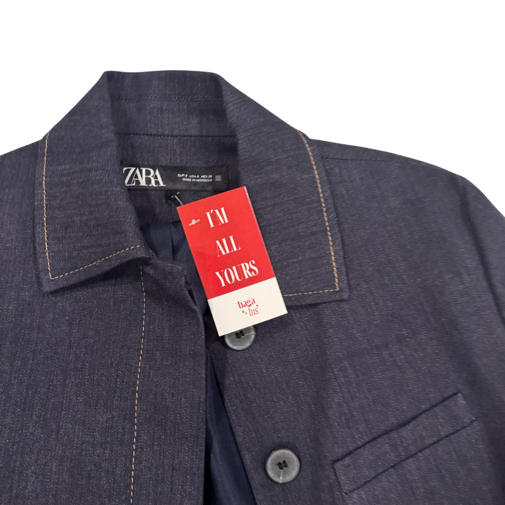 Croptop blazer denim