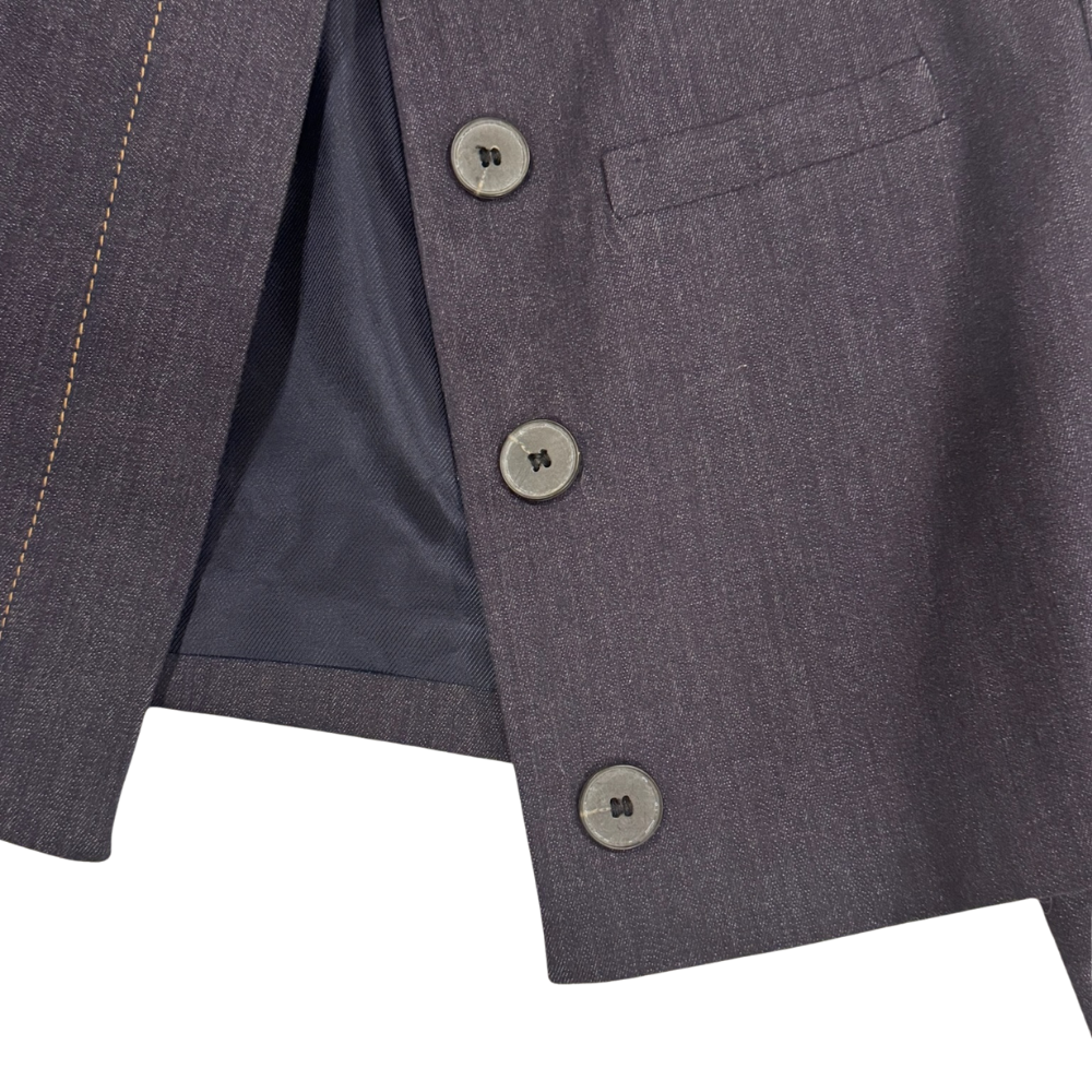 Croptop blazer denim