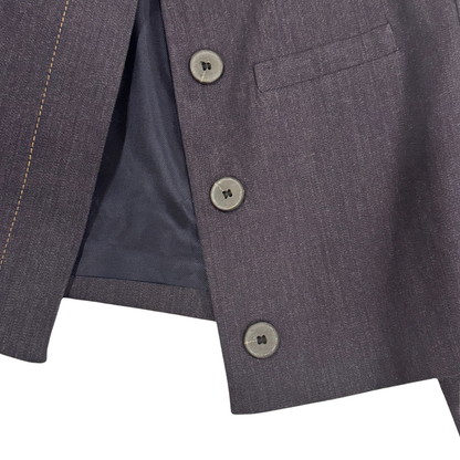 Croptop blazer denim