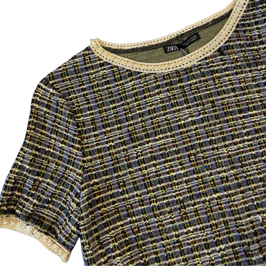 Blusa Zara Tweed