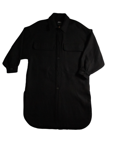 Cazadora Oversized Zara Negra