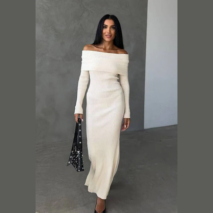 Vestido off-shoulders