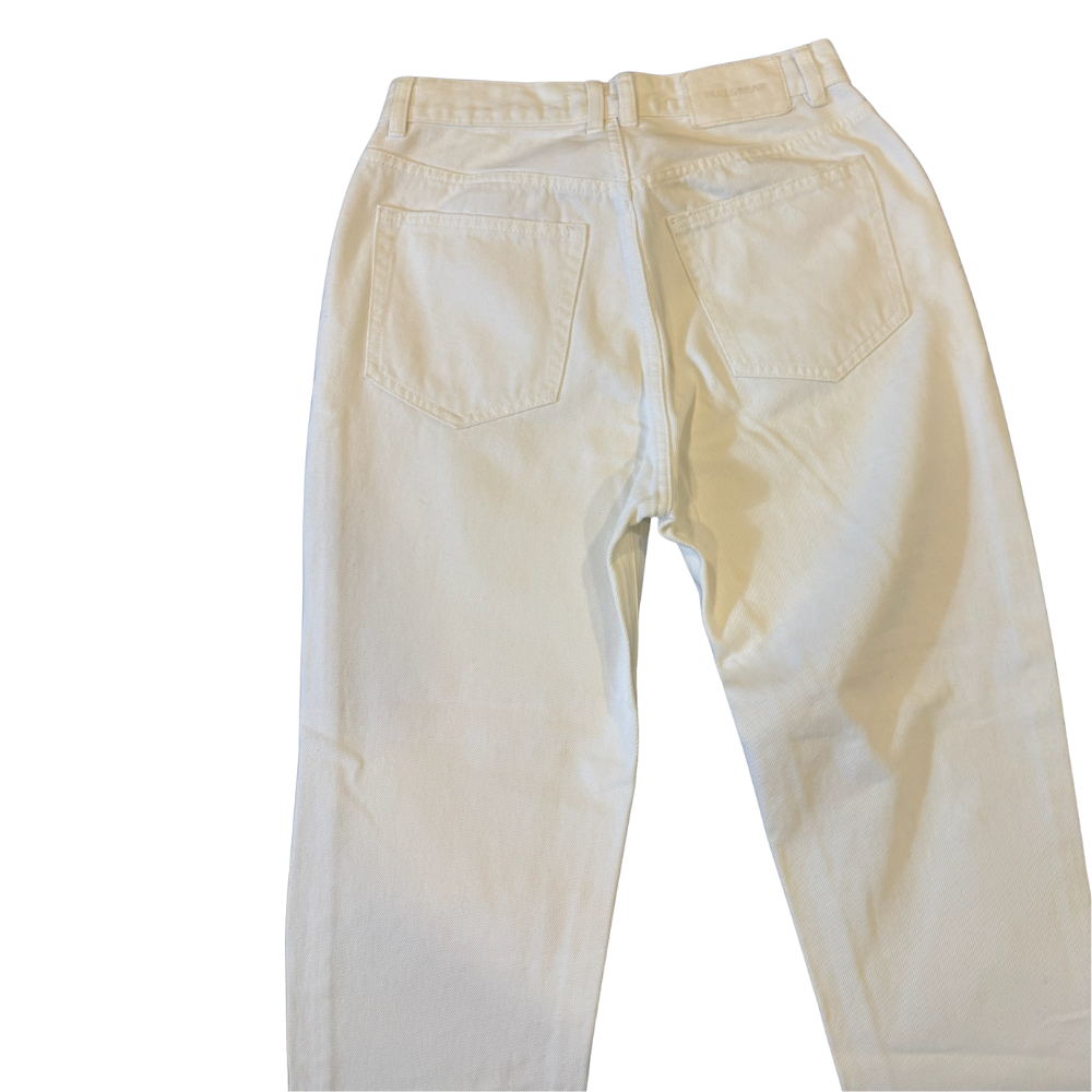 Mom jeans blancos