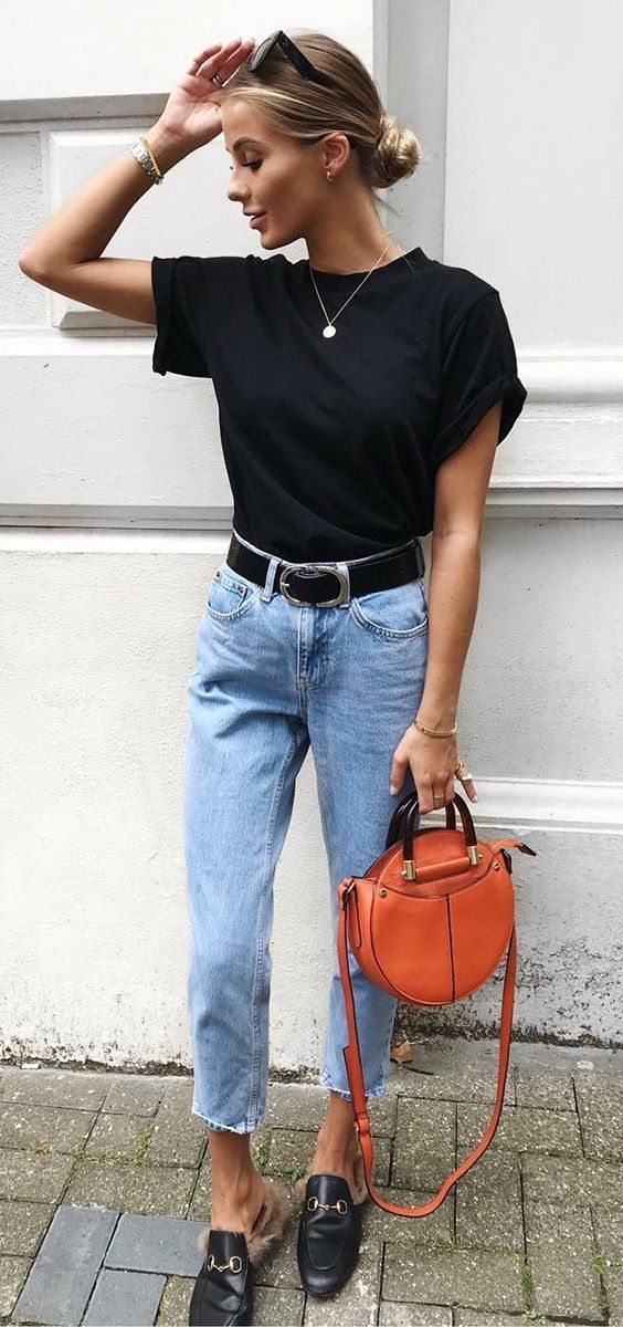 Black basic Zara t-shirt
