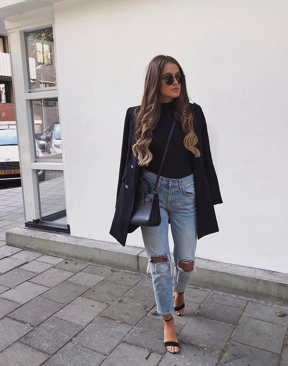 Ripped Jeans Black Orchid