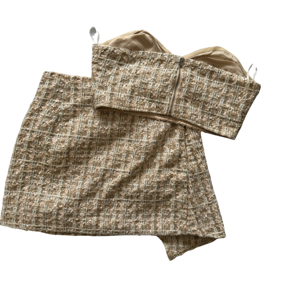 Set tweed beige