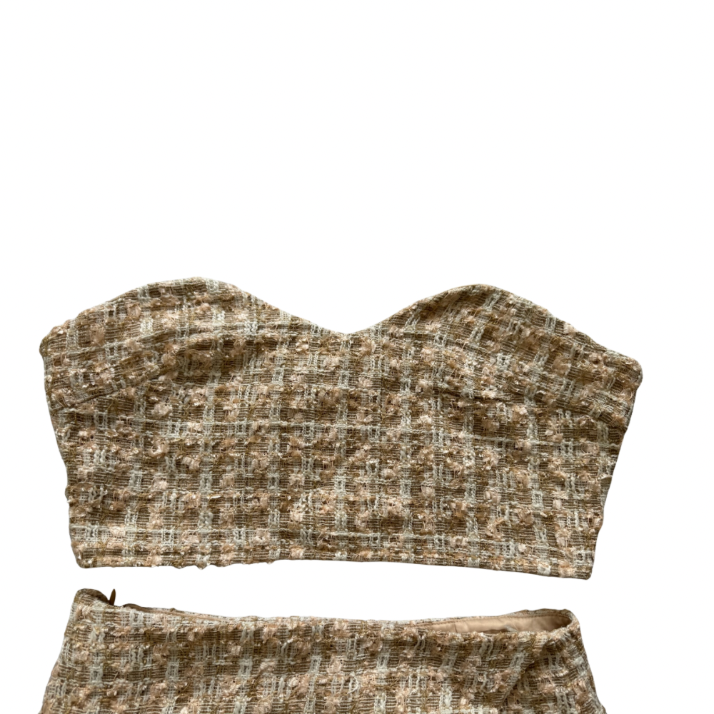 Set tweed beige