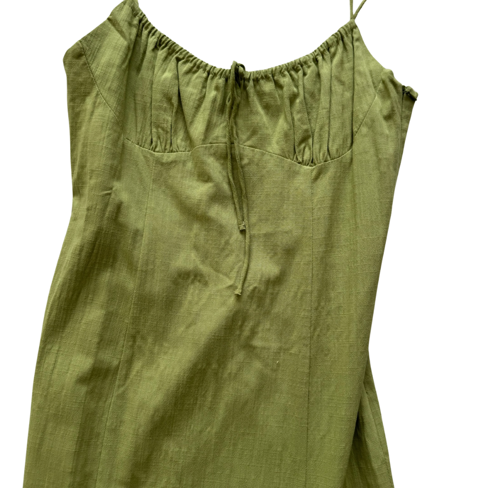 Vestido tipo lino