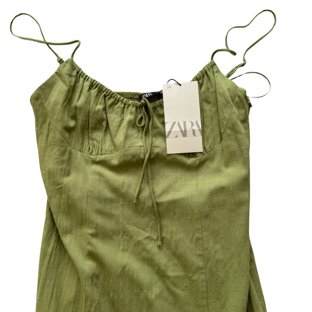 Vestido tipo lino