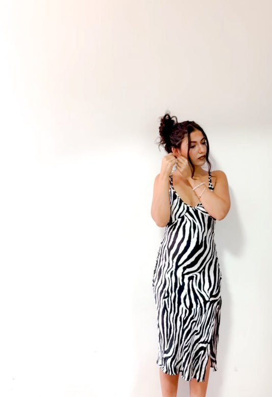 Vestido Zara con Zebra Print