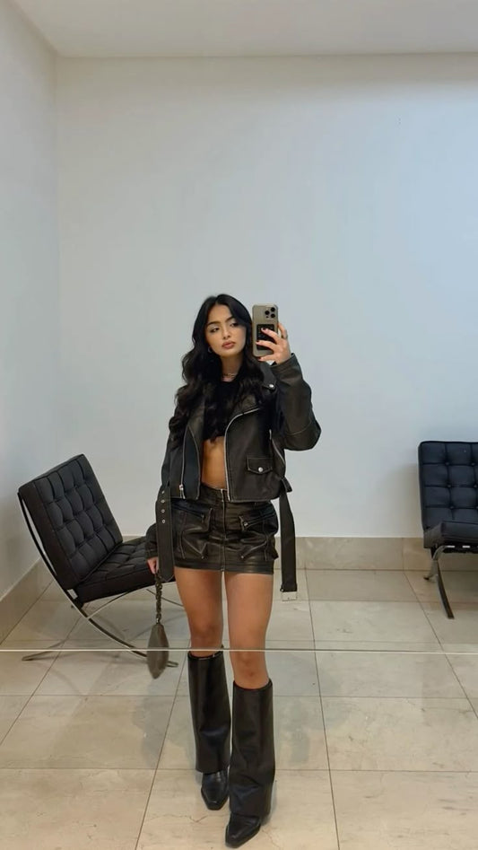Cargo Black Skirt
