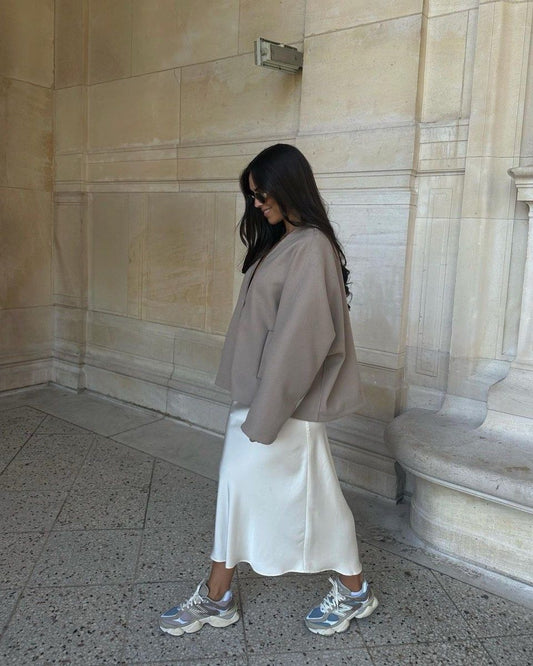 White Midi Skirt